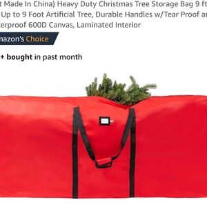 9 feet Heavy Duty Red Christmas Tree or any Storage Bag